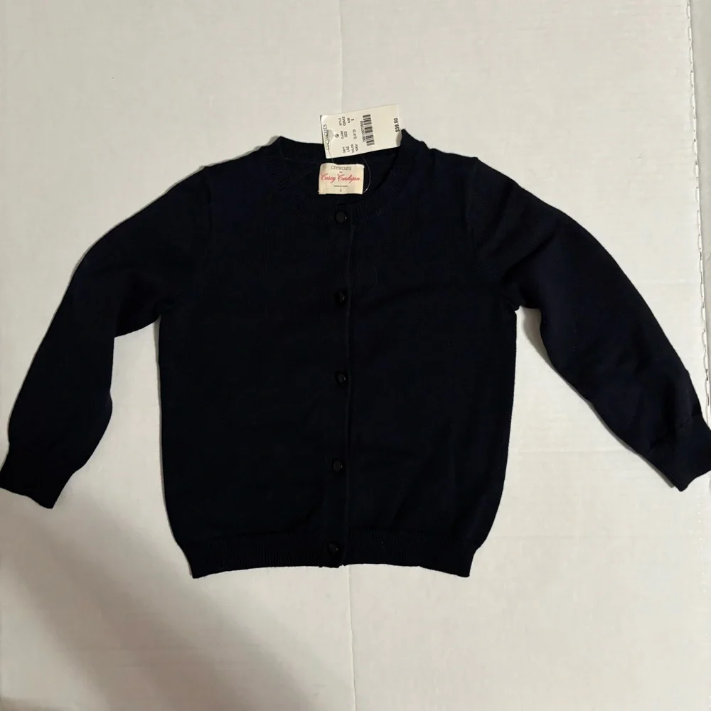 Crewcuts Navy Cardigan size 2 NWT